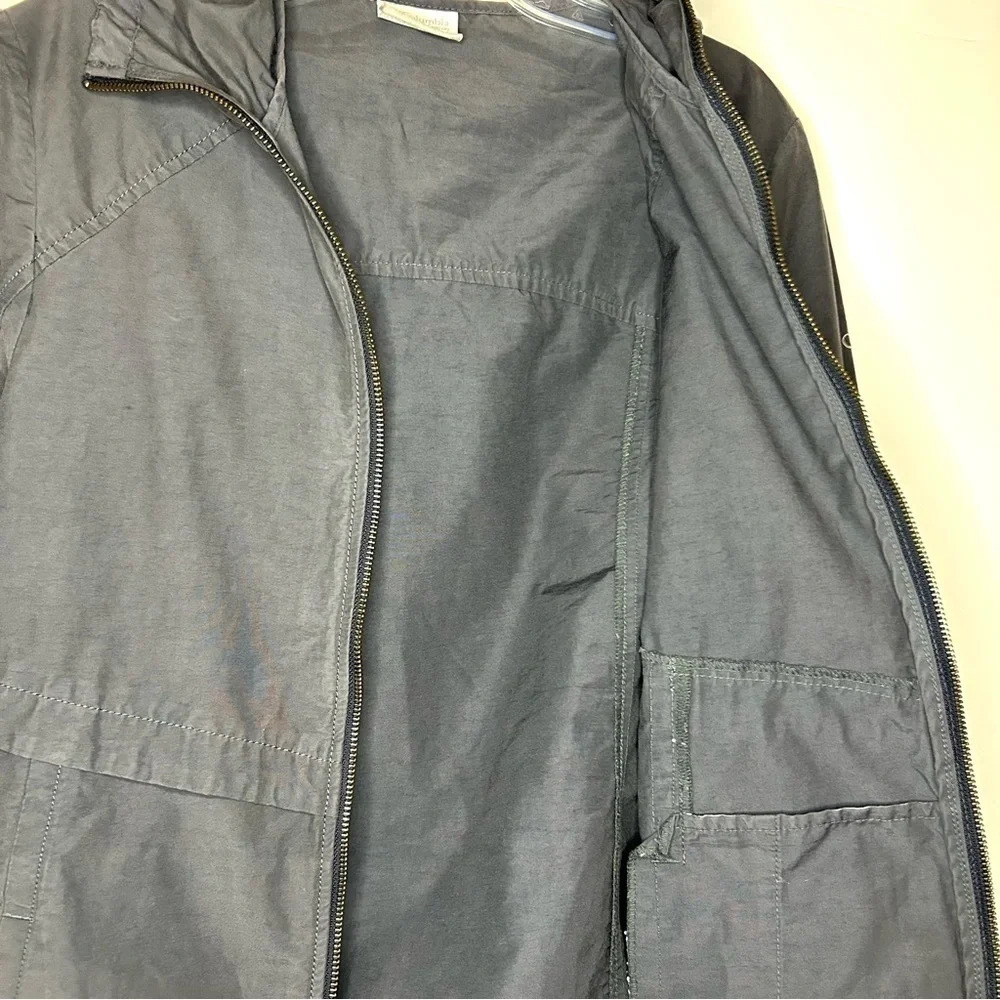 Columbia Lightweight Hooded Windbreaker Jacket Gray Women’s Small - Picture 8 of 12